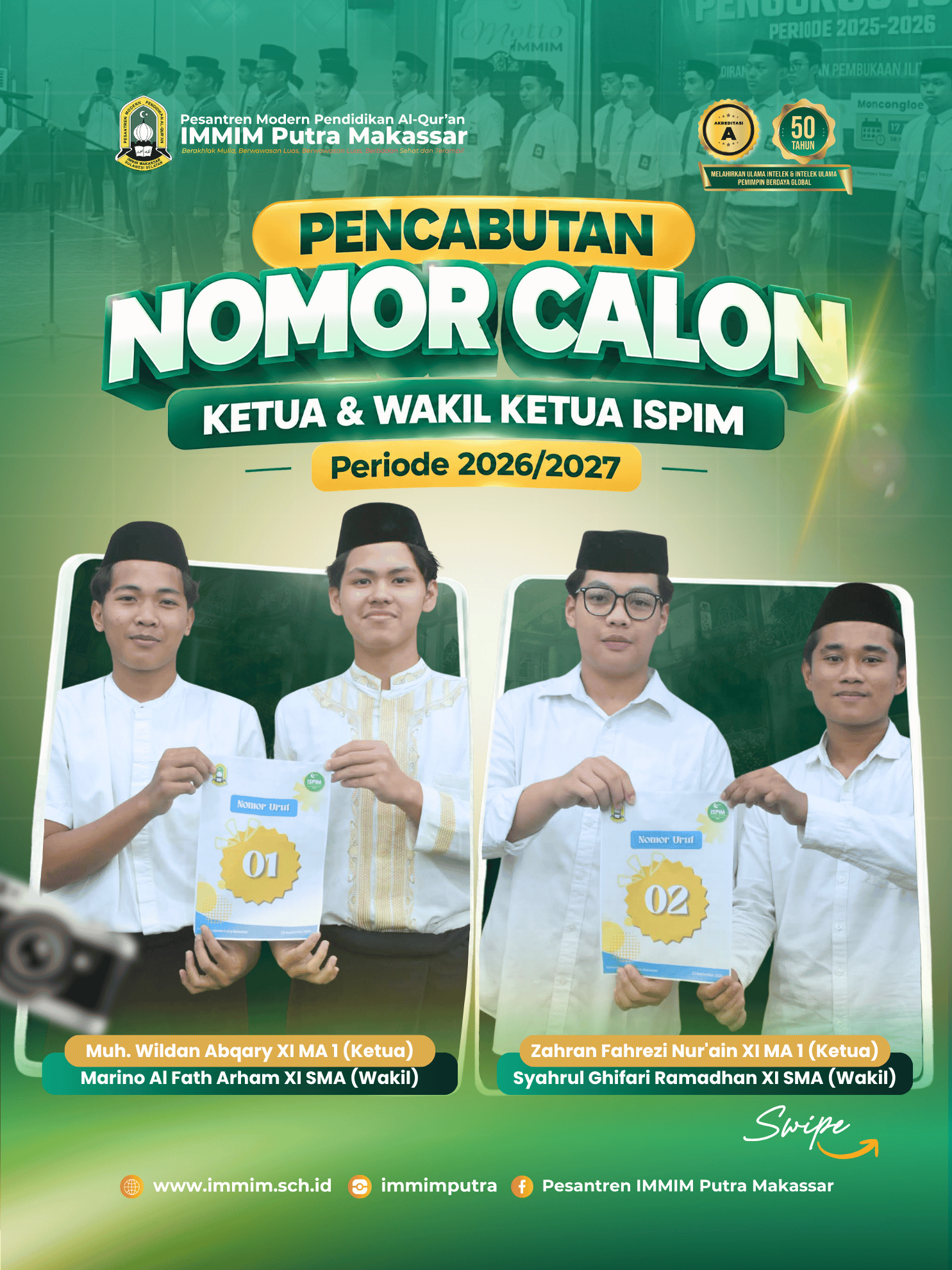 Pencabutan Nomor Calon Ketua dan Wakil Ketua ISPIM Periode 2026/2027 Resmi Dilaksanakan
