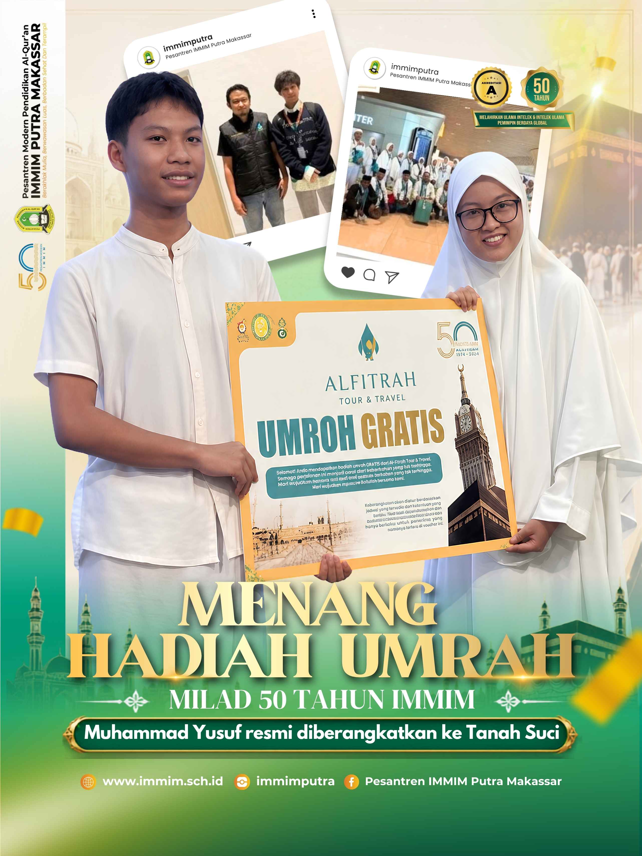 Santri IMMIM Pemenang Undian Milad ke-50 Resmi Diberangkatkan Umrah