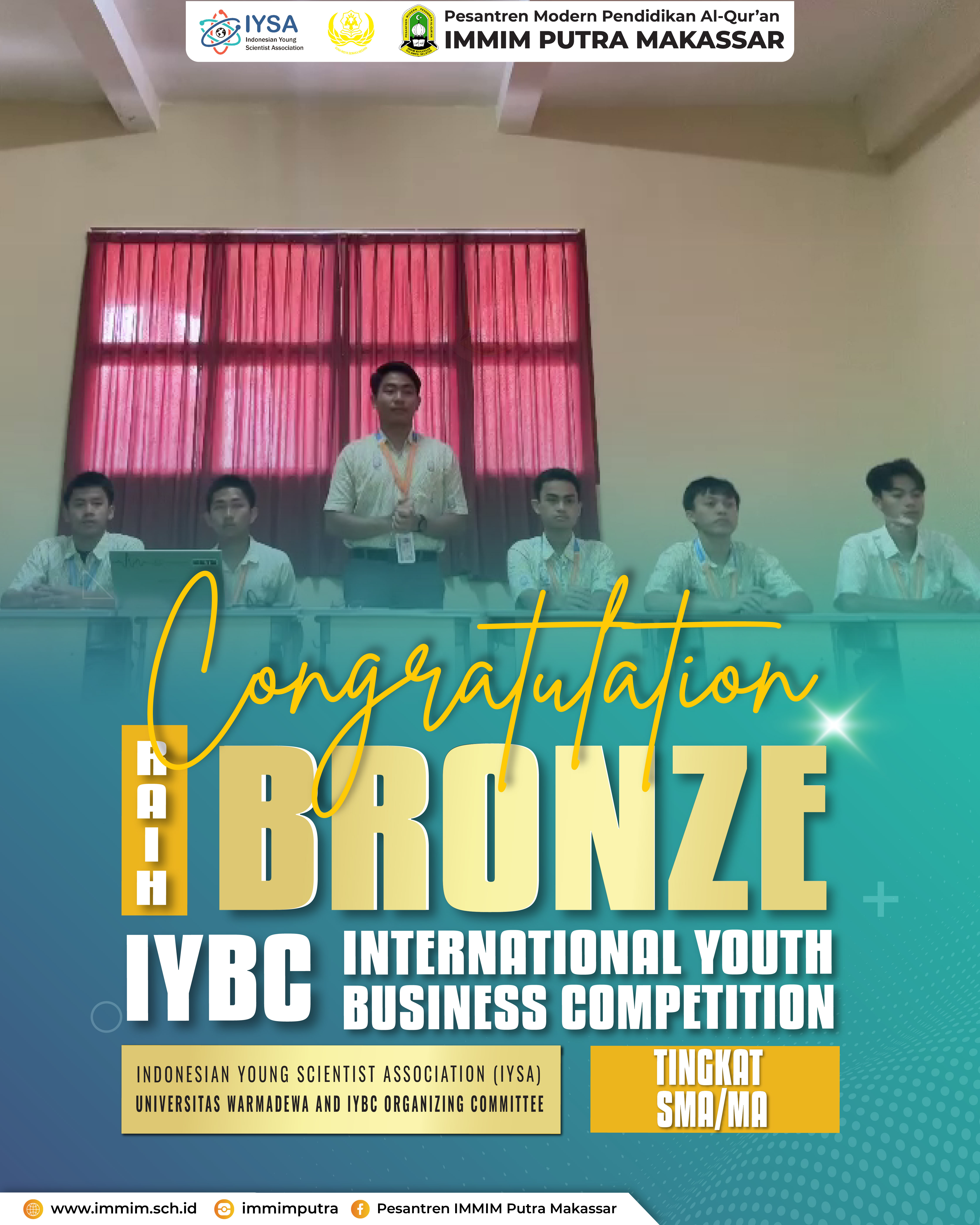 🏅 Santri IMMIM Raih Bronze Medal di International Youth Business Competition (IYBC) 2025