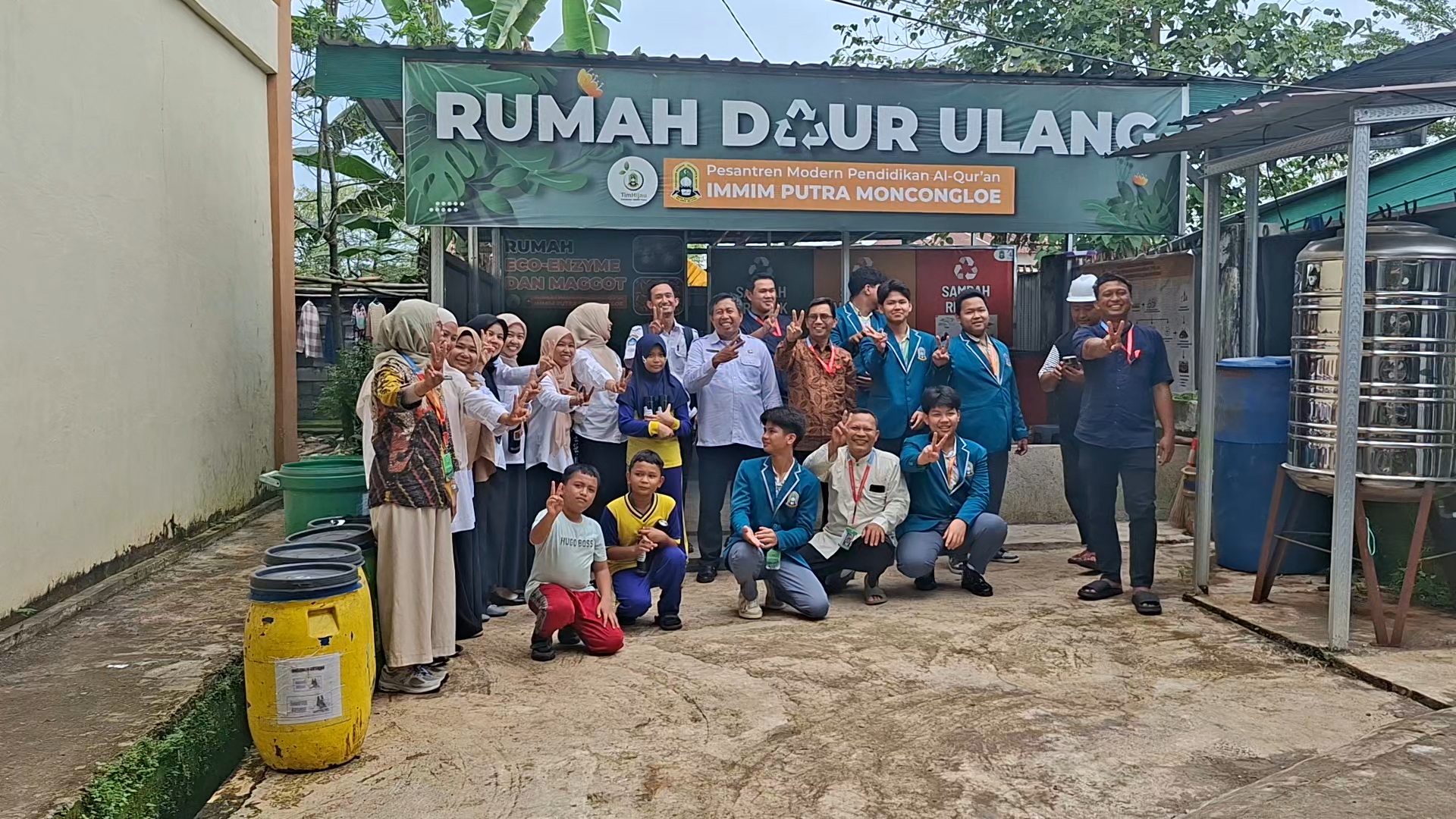 SDI Tamalanrea 2 Kunjungi Pesantren IMMIM Putra, Kenali Sistem Pengelolaan Sampah di Lingkungan Pesantren