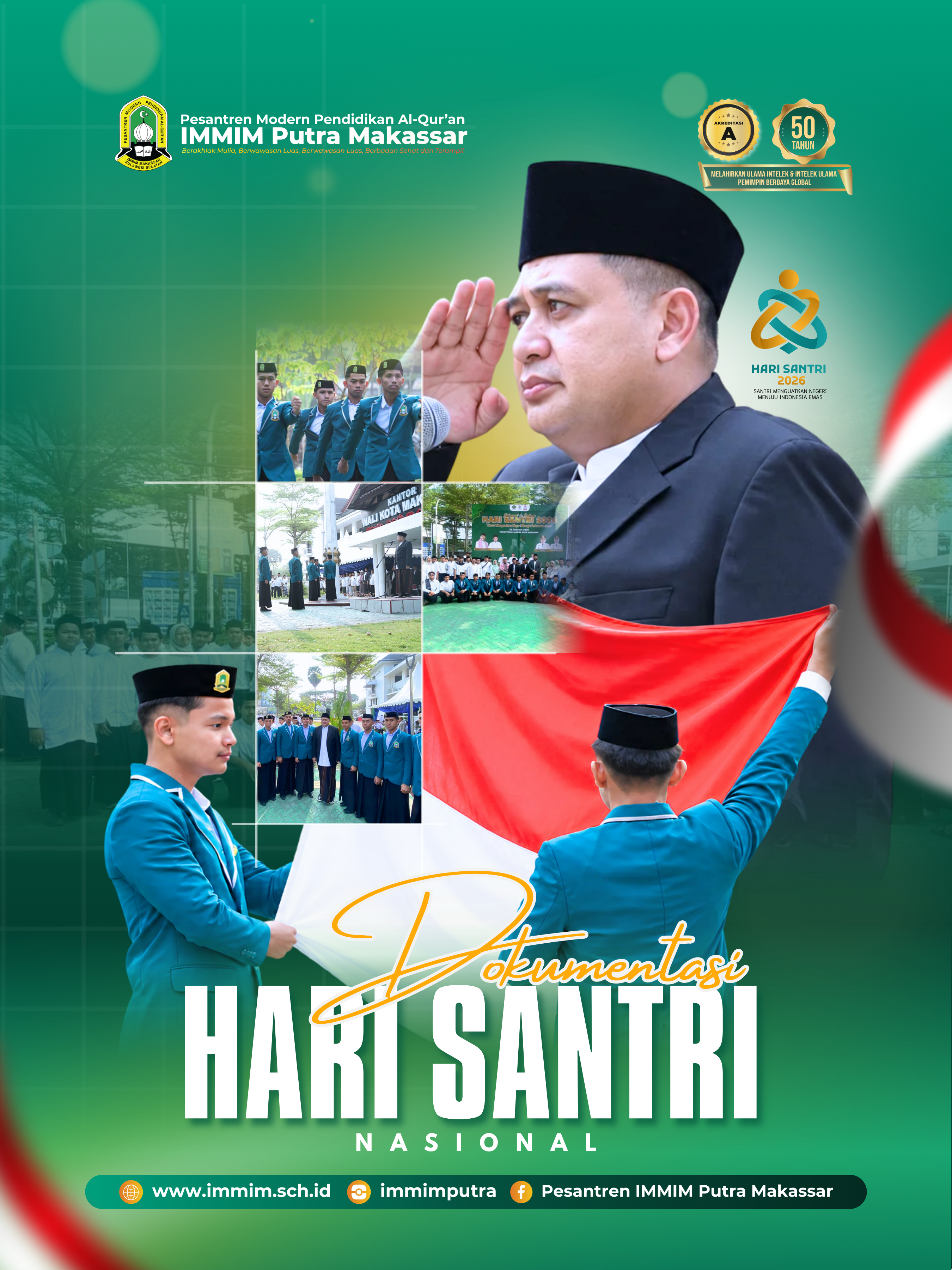 Tim Paskibraka IMMIM Putra Dipercaya Bertugas pada Upacara Hari Santri Nasional 2026 di Balai Kota Makassar